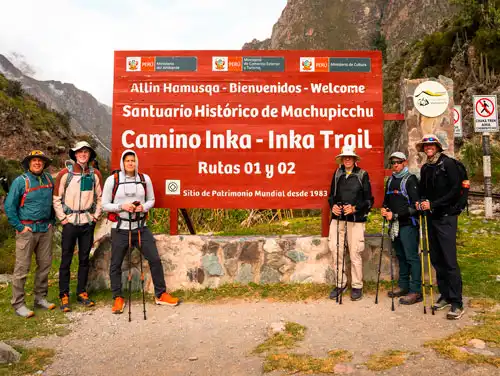Km 82 in the Inca Trail Trek 