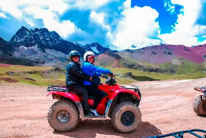 ATV in the Rainbow Mountain tour