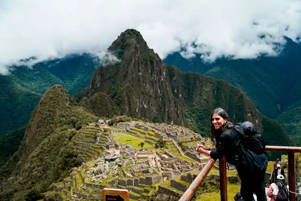 Panoramic view in Machu Picchu from circuit 1