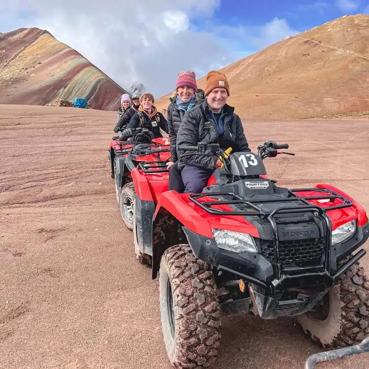 Rainbow Mountain in Quad bikes