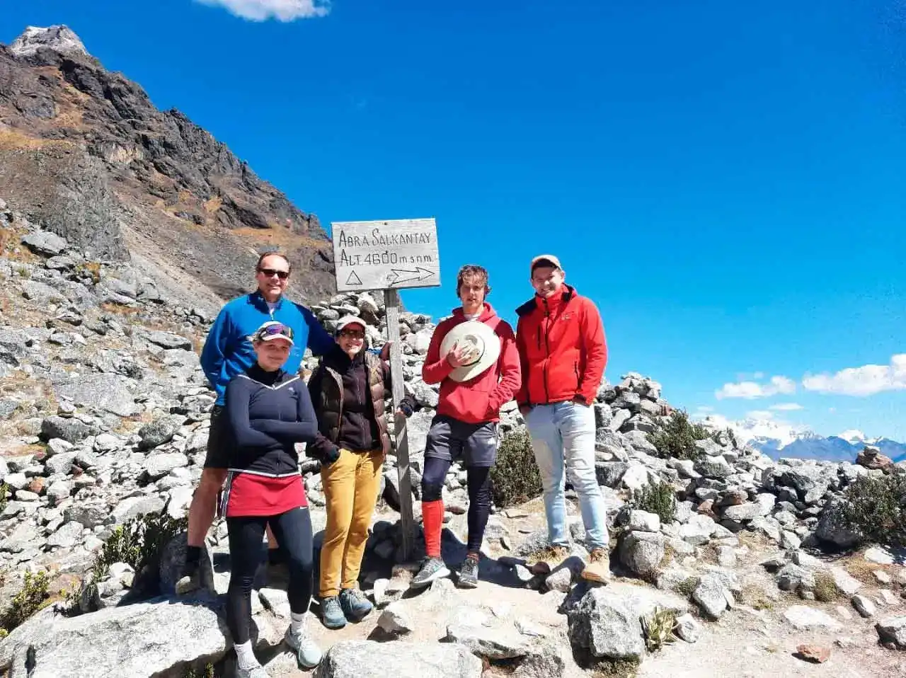 The highest Salkantay Pass in Salkantay Trek